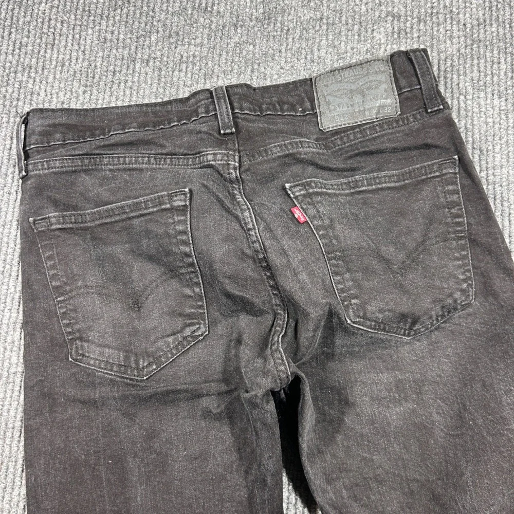 Levis 511 Slim Fit Jeans Mens W34 L32 Black Denim 04511-2391 Waterless